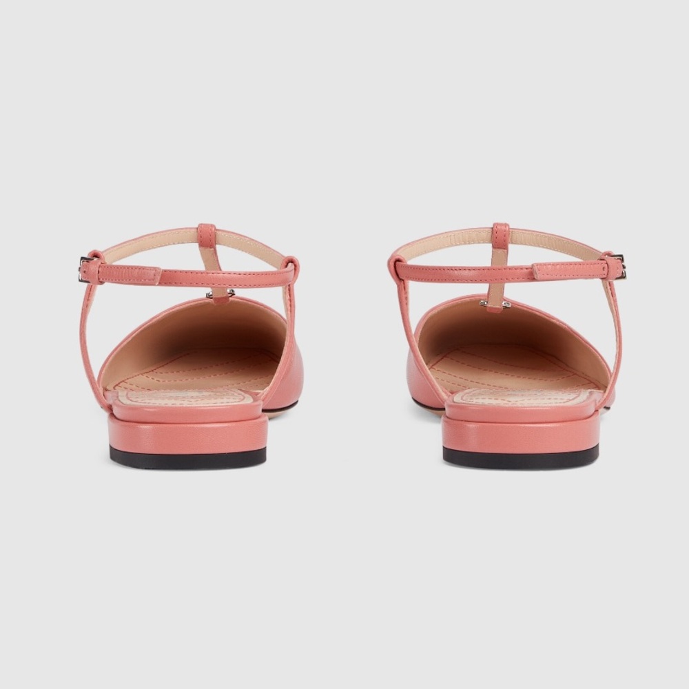 SOLD - GUCCI NIB women’s ballet flat pink double G in box new - Picture 7 of 7